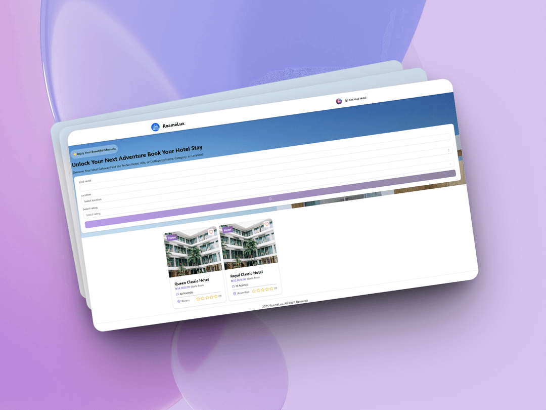 Hotel Booking App
